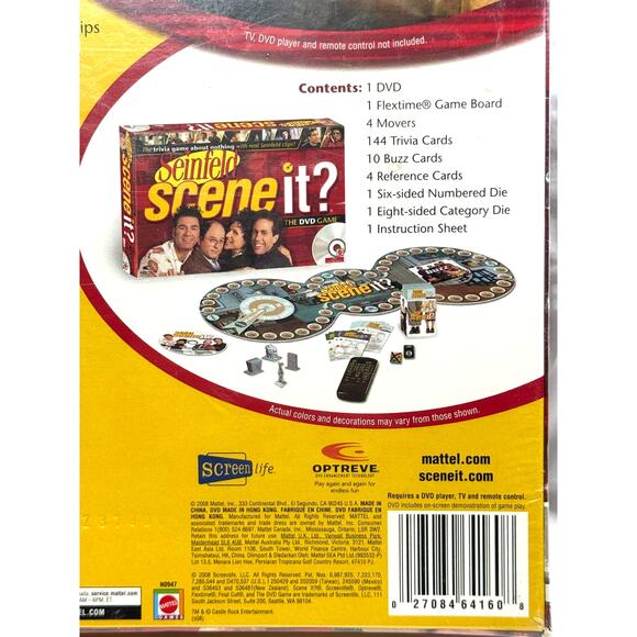 NIB 2008 Mattel SEINFELD SceneIt? - The DVD Game SEALED - Picture 5 of 5